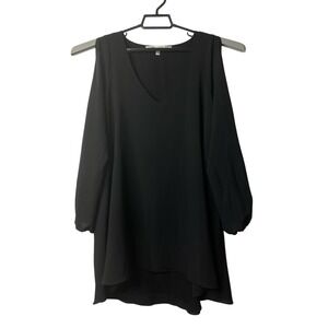 Lovers + Friends Cold‎ Shoulder Mini Dress V Neck Long Sleeve X Small Relaxed